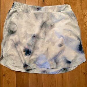 CALIA by Carrie Underwood Blue Tie-Dye Mini Skirt